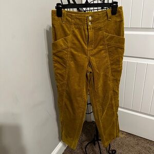 Women's Anthropologie Pilcro Mustard corduroy jeans - size 27